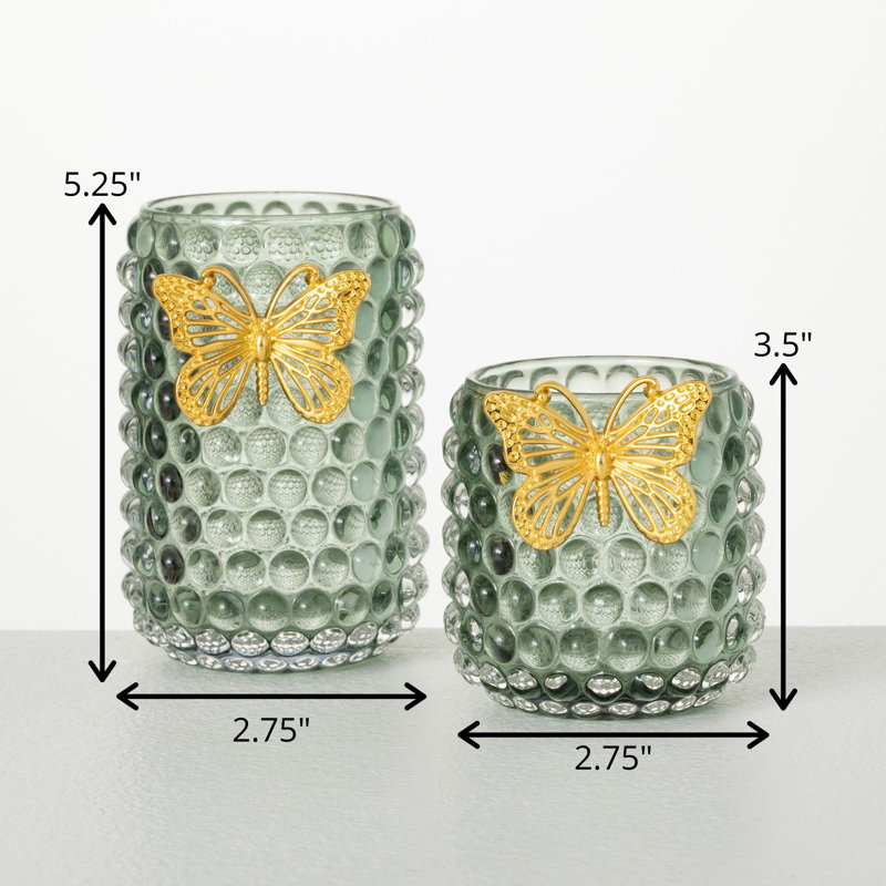 Joy Glass Votive Holder (Set of 2) main image 1